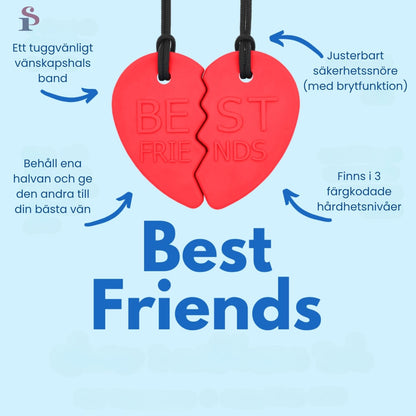 Informationsbild för tugghalsband Best Friends med egenskaper och funktioner