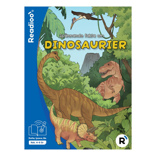Bokomslag till Readioo Spännande fakta om dinosaurier, interaktiv faktabok om dinosaurier för barn.