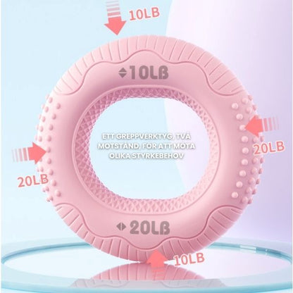 Illustration av silikonring med dubbla motstånd 10 och 20 LB