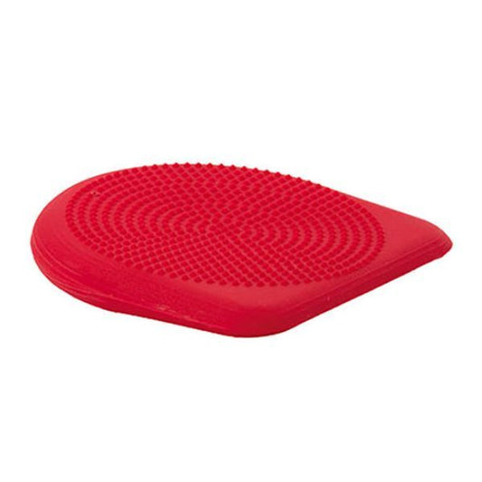 Luftfylld ergonomisk röd sittkudde för barn som förbättrar hållning, balans och koncentration.