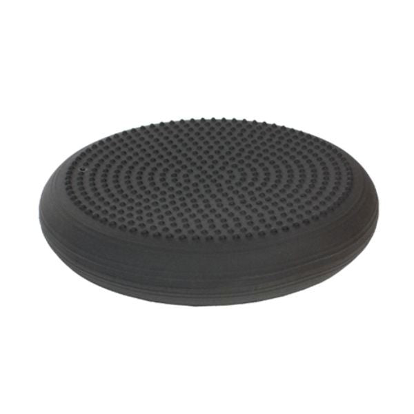 Svart sittkudde Happyback 33 cm med strukturerad yta.
