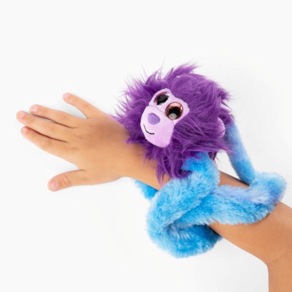Tangle Furry Fidget Friends apa – Lila och blå fidgetvän i plysch, ger lugn och fokus vid NPF.