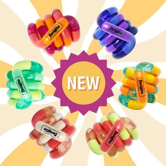 Kollektion Tangle Jr Classic i nya färger fidgetleksaker för sensorisk stimulans ökat fokus och lugn