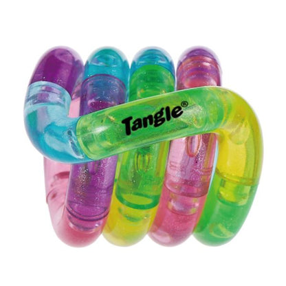 Regnbågsfärgad Tangle Jr Crush fidgetleksak - ADHD