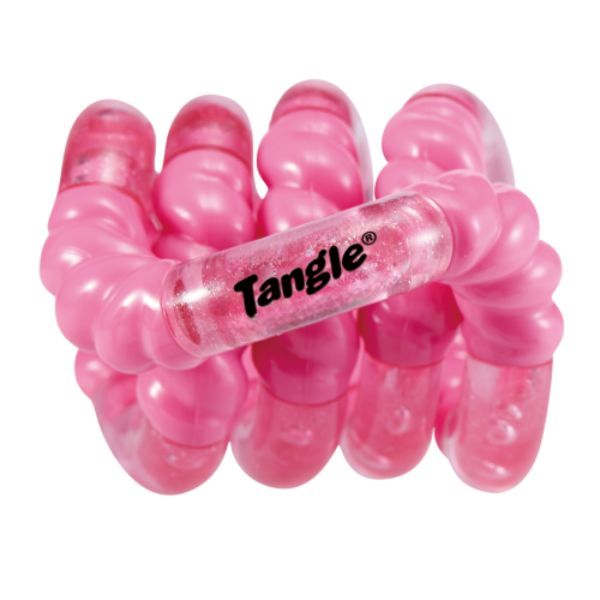 Rosa Tangle Jr Crush fidgetleksak i färgen Soda Pop med bubblig yta - ADHD