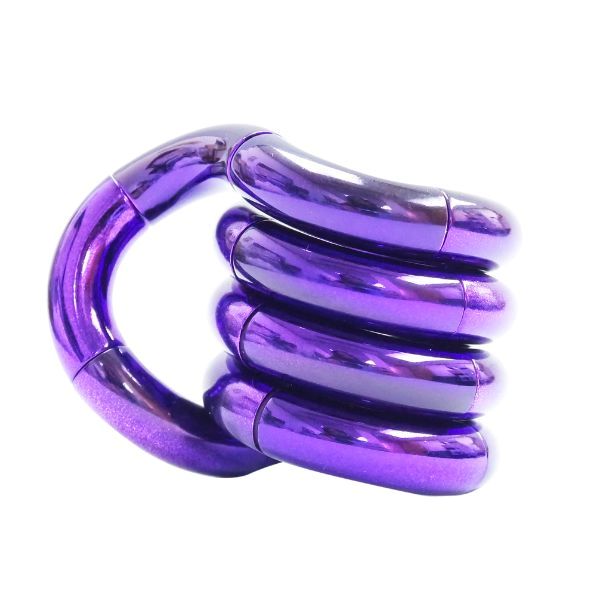 Tangle Jr Metallic fidget i lila för taktil stimulans och koncentration