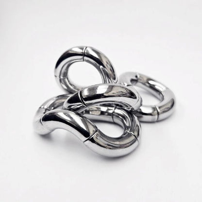 Tangle i metall med blank finish, sensorisk fidgetleksak för lugn och fokus