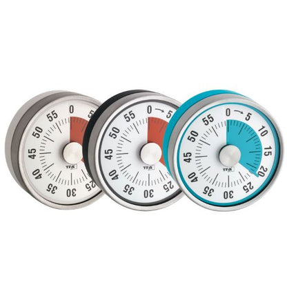 Timer Puck mekanisk visual timer med magnet i olika färger som tydligt visar återstående tid utan batteri.