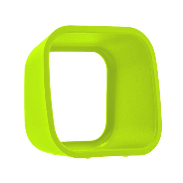 Silikonfodral till Time Timer MOD i färgen limegrön, sett framifrån.
