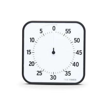 Time Timer Original Large när nedräkningen är avslutad och den röda skivan har försvunnit