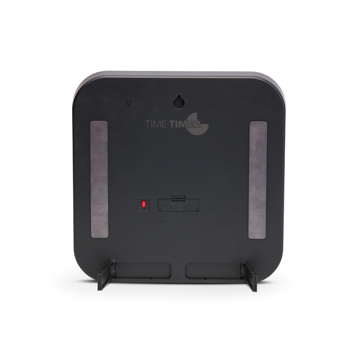 Baksidan av Time Timer Original Large med magneter, utfällbara stöd och batterifack
