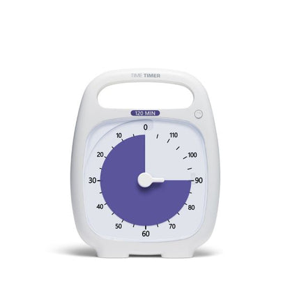 Time Timer PLUS 120 min med lila skiva – visuell timer för längre aktiviteter