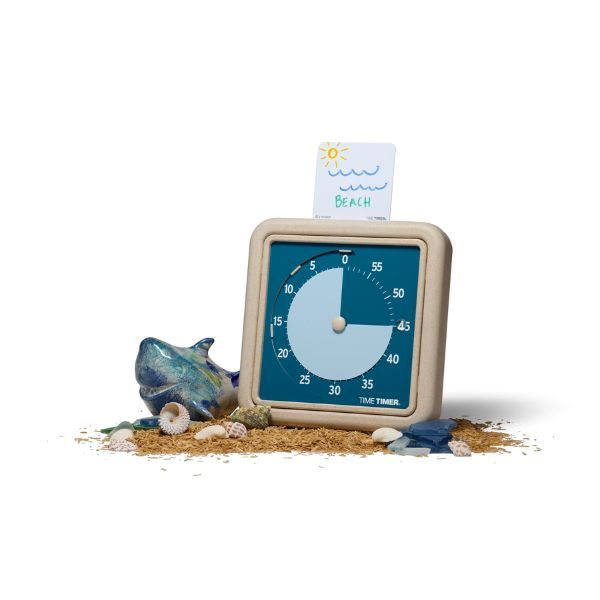 Time Timer RETRO Eco Water med Time Timer Activity Card för planering och tidsstruktur.