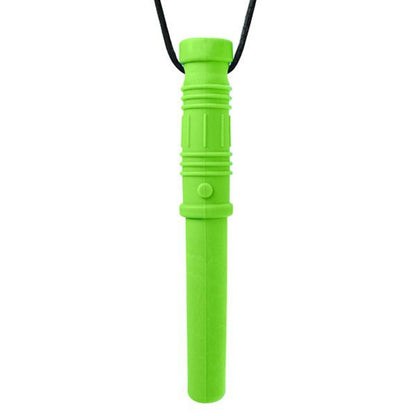 Ljusgrönt Bite Saber halsband, perfekt för mild till mellan tuggning