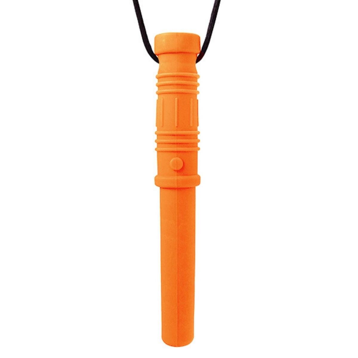 Orange Tugghalsband Bite Saber med lasersvärdsform, passar olika tuggstyrkor
