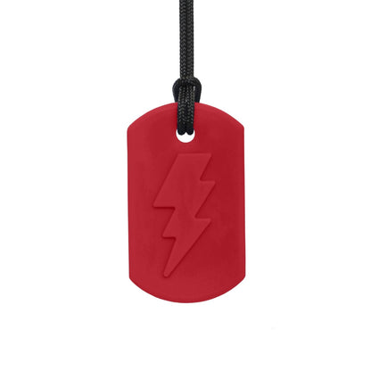 Tugghalsband Bolt Bite Lightning i mörkröd färg, finns i flera hårdhetsgrader.