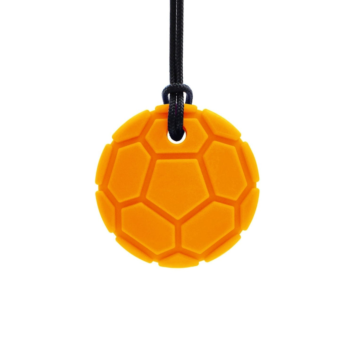 Orange tugghalsband fotboll, perfekt för att minska rastlöshet.