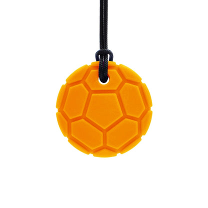 Orange tugghalsband fotboll, perfekt för att minska rastlöshet.