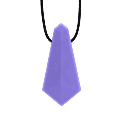 Lila tugghalsband hängsmycke i minimalistisk design