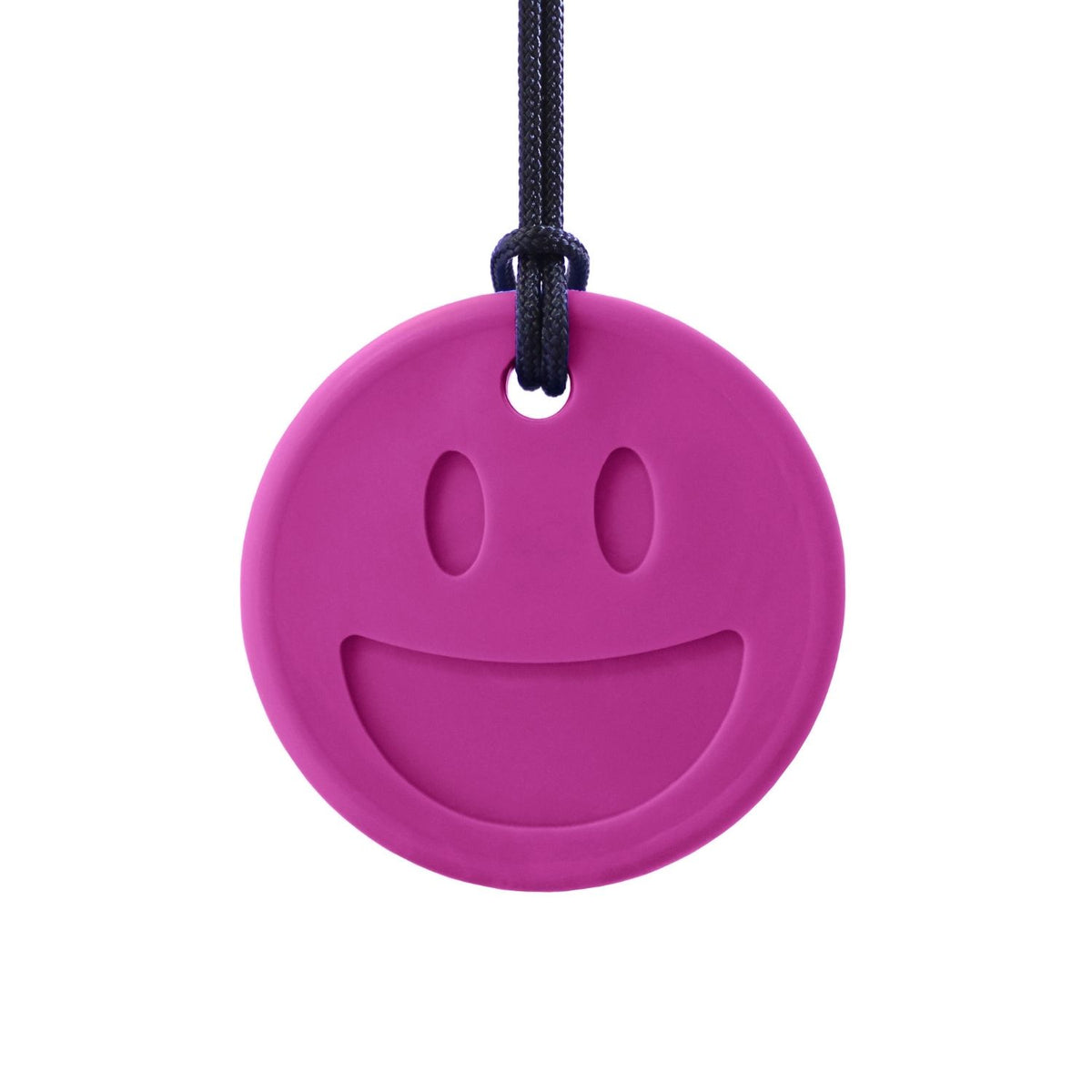 Cerise tugghalsband med smiley face-design för barn med autism och ADHD