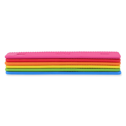 Tugghjälpmedel Binder Buddy staplade i olika färger, sidovy