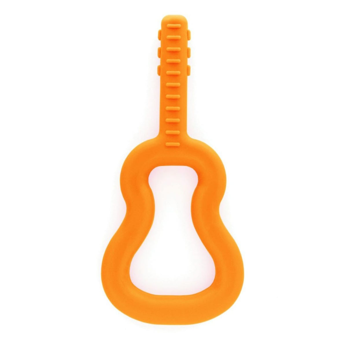 Orange Gitarr, ett robust ADHD-hjälpmedel för intensiv tuggning.
