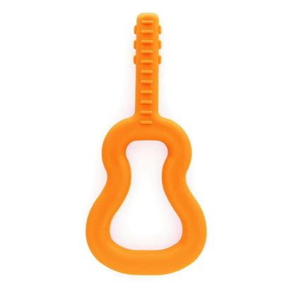 Orange Gitarr, ett robust ADHD-hjälpmedel för intensiv tuggning.